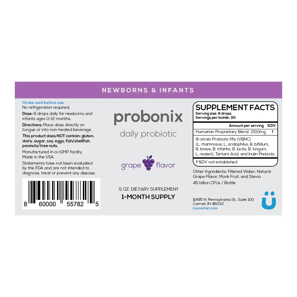 Liquid Probiotic for Newborns &amp; Infants - Newborns &amp; Infants Probonix