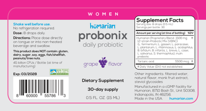 Liquid Probiotic for Women - Women Probonix