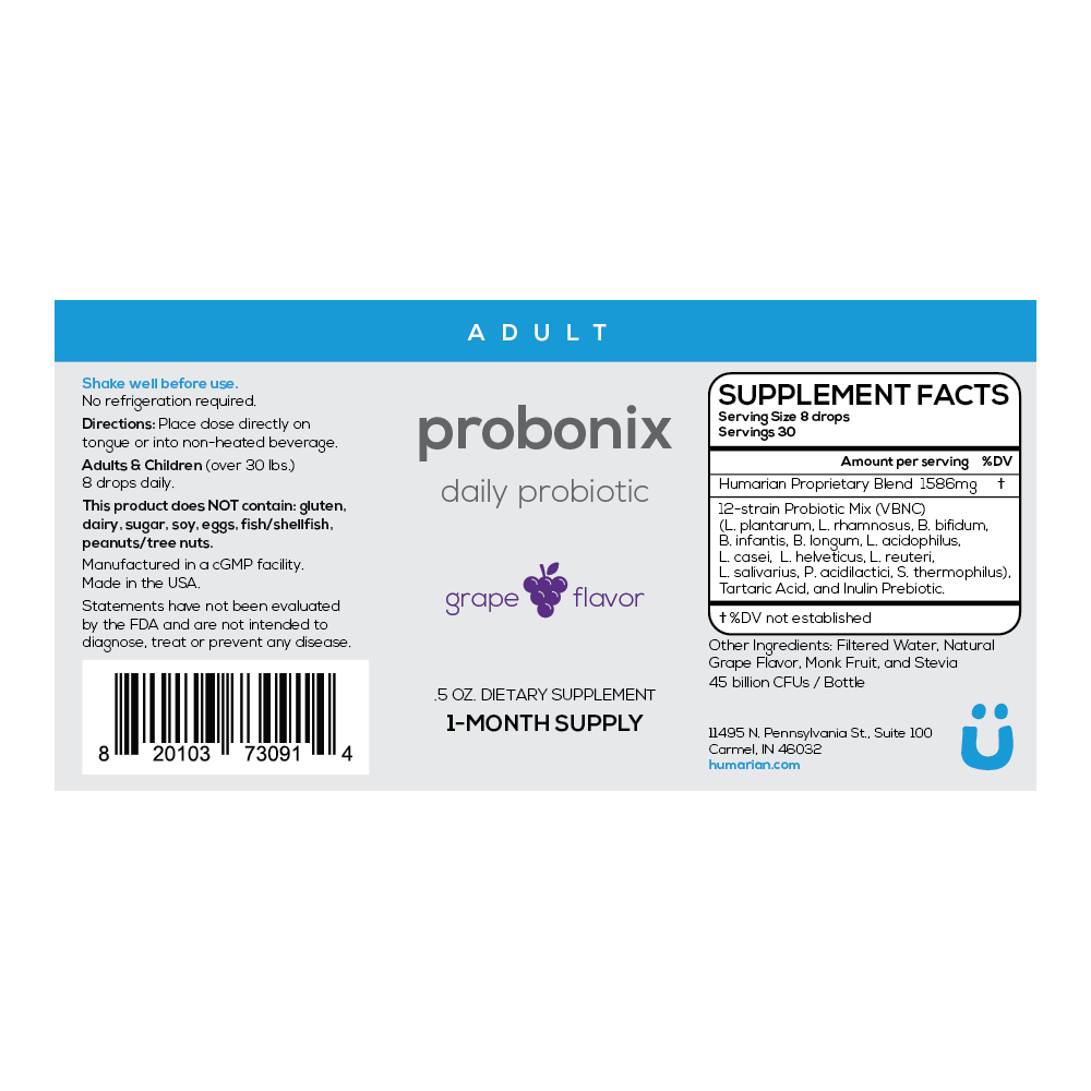 Probinorm Probonix - Liquid Probiotic For Adults | Humarian