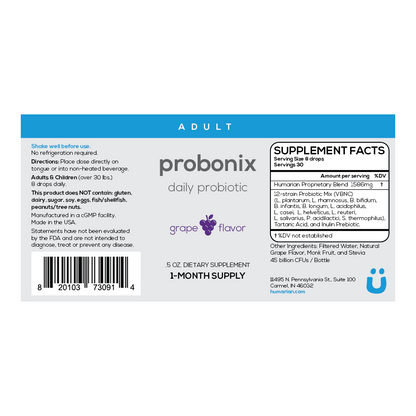 Liquid Probiotic for Adults - Adult Probonix *Bundle* - 2 Month Supply